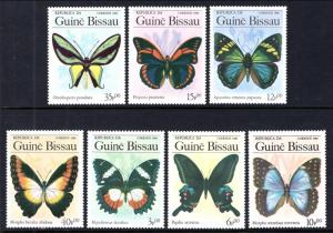 Guinea Bissau 604-610 Butterflies MNH VF
