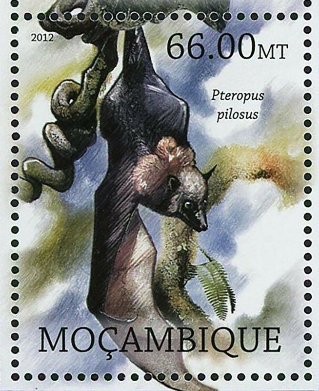 Bats Stamp Nyctimene Sanctaecrucis Mystacina Robusta S/S MNH #5851-5854