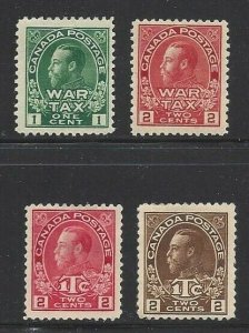 Canada MR1 thru MR4 Complete War Tax CV $130