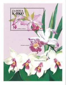 Zambia 1998 - Orchids Flowers #2 - Souvenir Sheet - Scott 765 - MNH