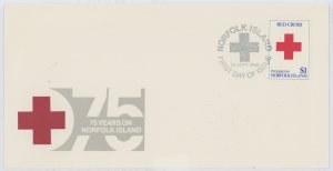 Norfolk Island 461 1989 Red Cross. U/A FDC.