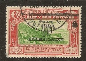 Ecuador   Scott 320  Train, Plane  Used
