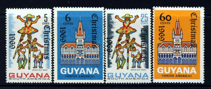 GUYANA 1969 Complete Christmas Set SG 511 to SG 514 MNH 