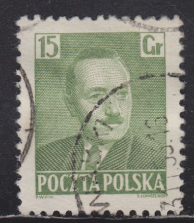 Poland 492 President Boleslaw Bierut 15Gr 1950