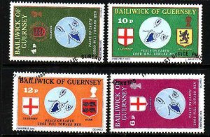 Guernsey-Sc#127-30- id6-used set-Maps-Christmas-1975-