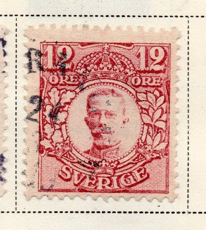 Sweden 1917-18 Early Issue Used 12ore. 219661