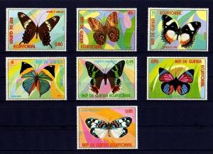 EQUATORIAL GUINEA - 1977 - BUTTERFLIES - INSECT - BUTTERFLY - MINT - MNH SET!