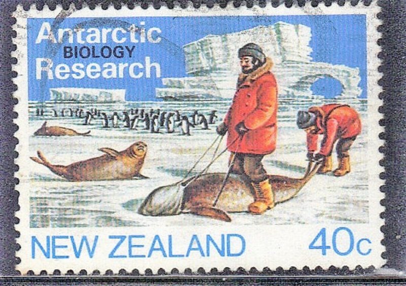 NEW ZEALAND SC# 792  USED*  40c   1984  ANTARTIC RESEARCH  SEE SCAN