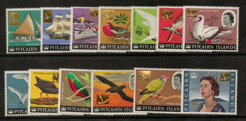 PITCAIRN ISLANDS SG69/81 1967 DECIMAL CURRENCY MNH