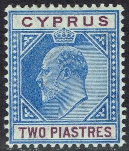 CYPRUS 1904 KEVII 2PI MNH ** WMK MULTI CROWN CA