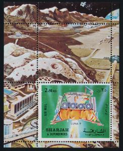 Sharjah MIBK 114A MNH Space, Luna 9 lander