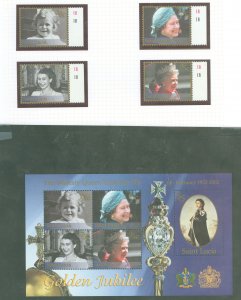 St. Lucia #1146-1150 Mint (NH) Single (Complete Set) (Queen)