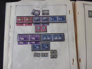 South Africa Classic Stamp Collection on Album Pages