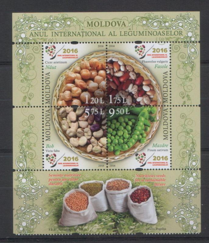 Moldova 2016 UN International Year of pulses 4 MNH stamps