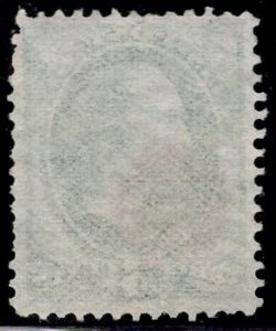 US Stamp #158 3c Green Washington USED SCV $1.00