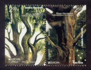 Bosnia & Herzegovina Sc# 672 MNH Europa 2011 (Booklet Pair)