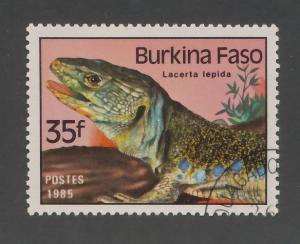 Burkina Faso 1985 Scott 696 used - 35 fr, Chameleon