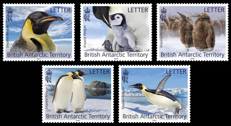 BRITISH ANTARCTIC TERRITORY BAT 2023 BIRDS EMPEROR PENGUINS OISEAUX