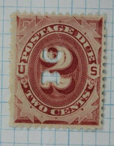 US Sc#J16 EFO unusual odd perfin punch BC B.C. no gum uncancelled postage due 