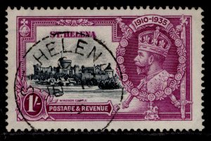 ST. HELENA GV SG127, 1s slate & purple, VERY FINE USED. Cat £32. CDS