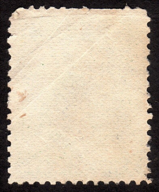 1887, US 2c, Washington, Used, Well centered, Faulty, Sc 213