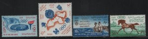 EGYPT, 674-677, (4) SET, HINGED, 1964, 4th Pan Arab games