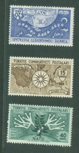 Turkey #1127-1129 Mint (NH) Single (Complete Set)