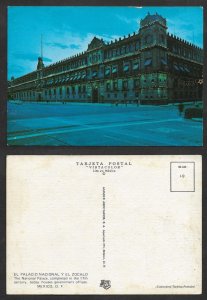 SD)1970 MEXICO POSTCARD NATIONAL PALACE AND EL ZOCALO, MEXICO D. F. XF
