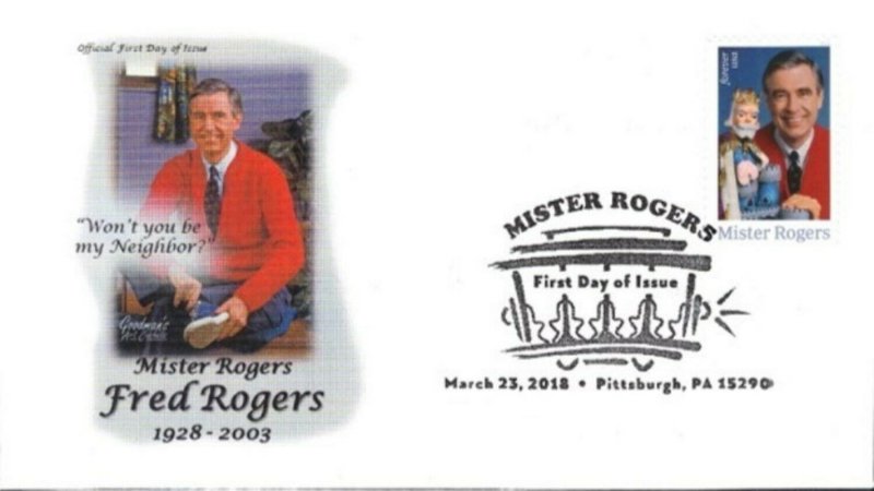 Goodman's Art Cachet 5275 Mister Rogers Fred Rogers Trolley CXL My Neighborl