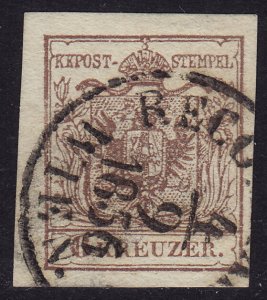 Austria - 1854 - Scott #4b - used - WIEN RECOMMANDIRT pmk