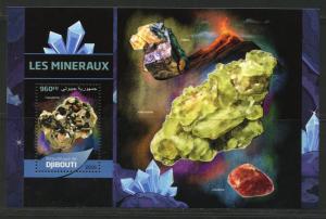 DJIBOUTI  2016 MINERALS  SOUVENIR SHEET MINT NH