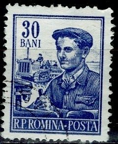 Romania 1956: Sc. # 1027A: Used CTO Single Stamp