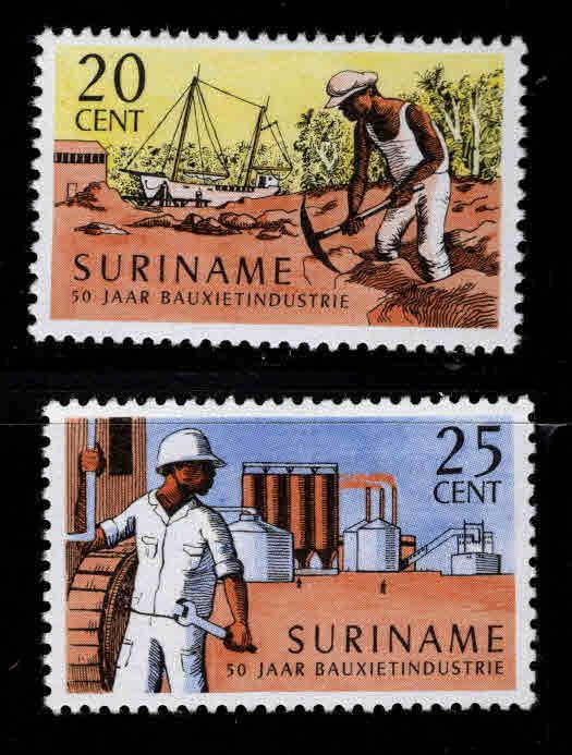 Suriname Scott 341-342 MH* stamp set