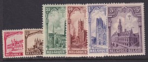 Belgium, Scott B78-B83, MNH