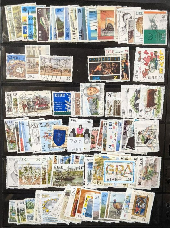 EDW1949SELL : IRELAND Nice, ALL DIFFERENT collection in PERFECT SCOTT CAT ORDER