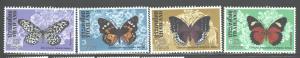 THAILAND 1978 BUTTERFLIES #861 - 864 MNH