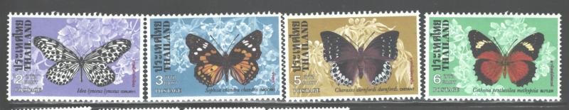 THAILAND 1978 BUTTERFLIES #861 - 864 MNH