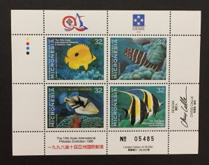 Micronesia 1996 #250 S/S, Fish, MNH.