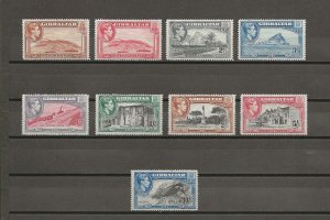 GIBRALTAR 1938/51 SG 122/30 (between) MINT Cat £652