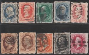 #182-191 F-VF COUPLE WITH SMALL FLAW CV $536.05 BN5094