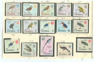 Gambia #215-227  Single (Complete Set)