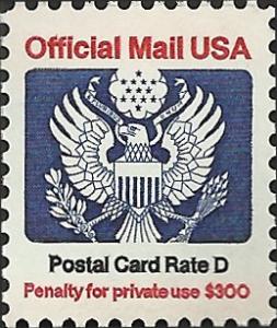 # O138 MINT NEVER HINGED EAGLE HOLDING ARROWS AND BRANCH