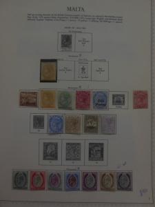 MALTA : A Beautiful & Fresh all Mint collection on album pages. SG Catalog £1831