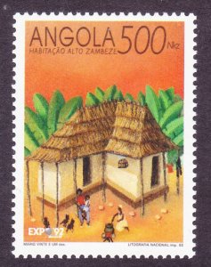 ANGOLA Sc# 836 MNH FVF Upper Zambezi Native House