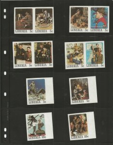 1979 Liberia Rockwell Imperforate Boy Scout set 50 