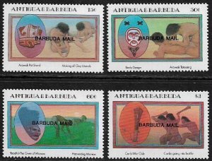 Barbuda #738-41 MNH Set - Scenes