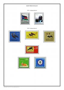 South Sudan 2011-2020  PDF (DIGITAL) STAMP  ALBUM PAGES