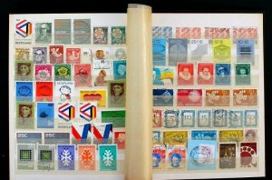 Netherlands Stamp Collection Lot of 519 MNH, MH Used Vintage Stock Book