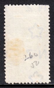 NEW ZEALAND — SCOTT AR9 (SG F63) — 7sh6d POSTAL FISCAL — P11 — USED — SCV $500 