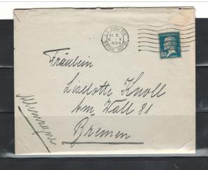 COVER LE HAVRE-GERMANY HANS RUSVHER to Fraulein LISELOTTE KNOLL LE HAVRE06/05/